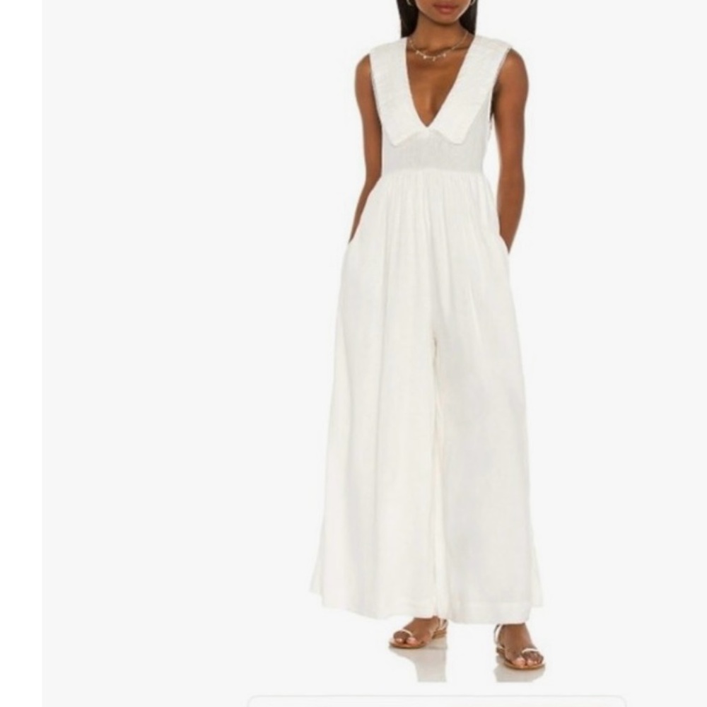 NWT brand new Free people Elegant White Sleeveless Jumpsuit  XS